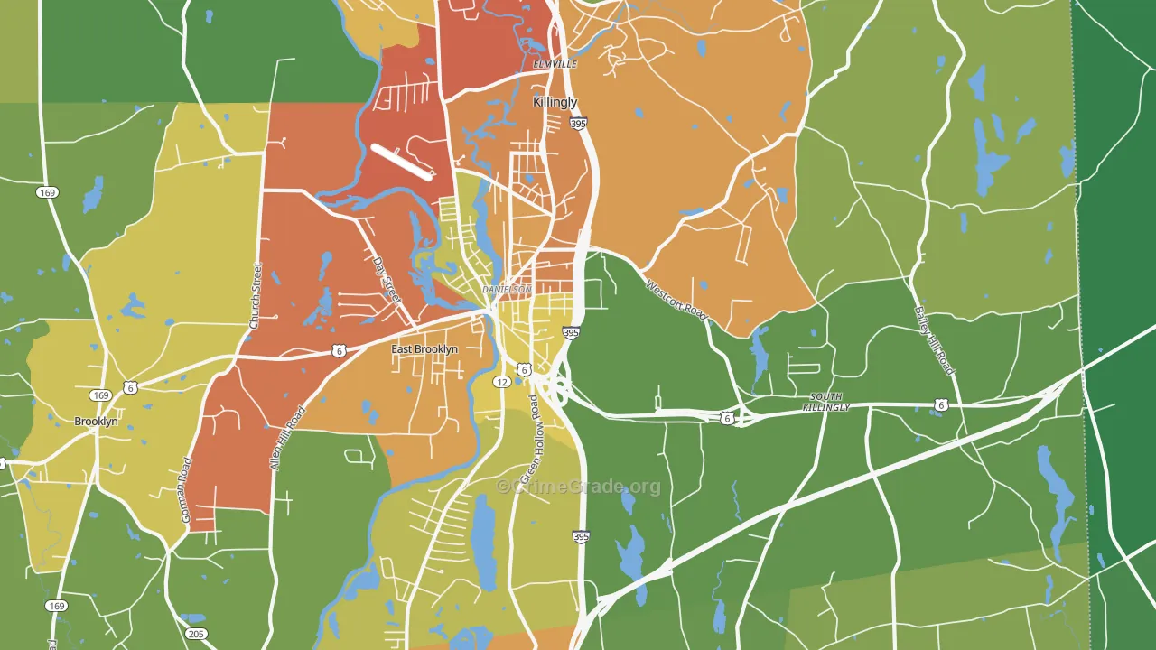 06239, CT Map of Theft Rates