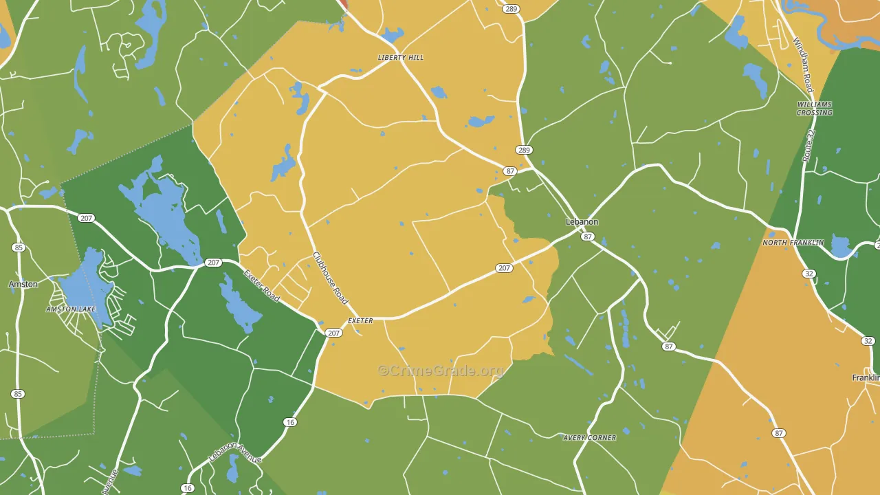 06249, CT Map of Theft Rates