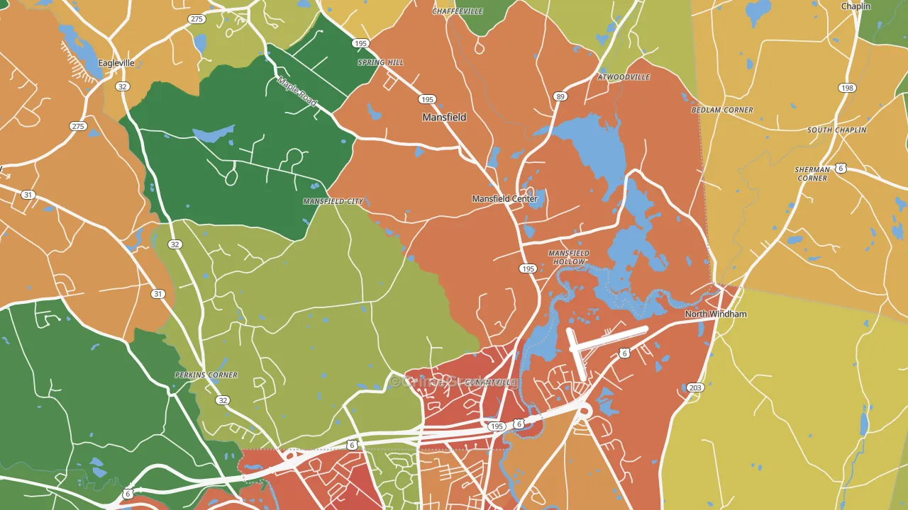 06250, CT Map of Theft Rates