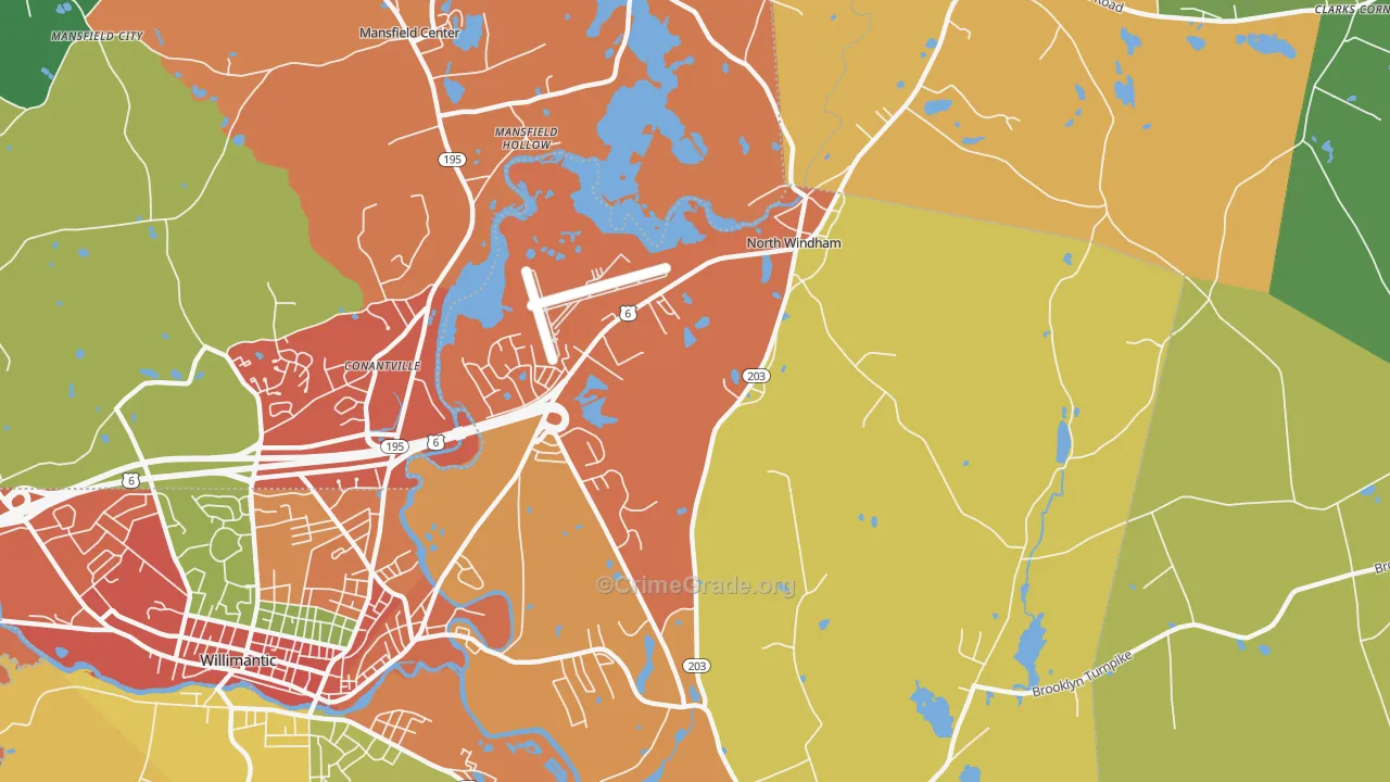 06256, CT Map of Theft Rates