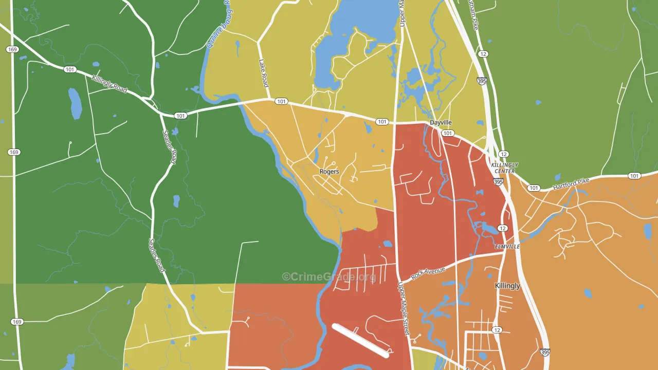 06263, CT Map of Theft Rates