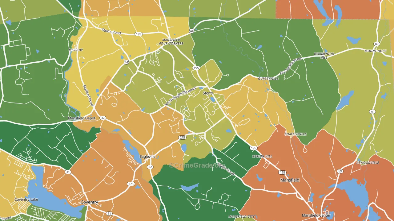 06268, CT Map of Theft Rates