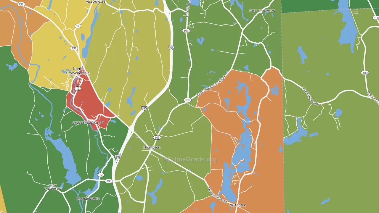 06277, CT Map of Theft Rates