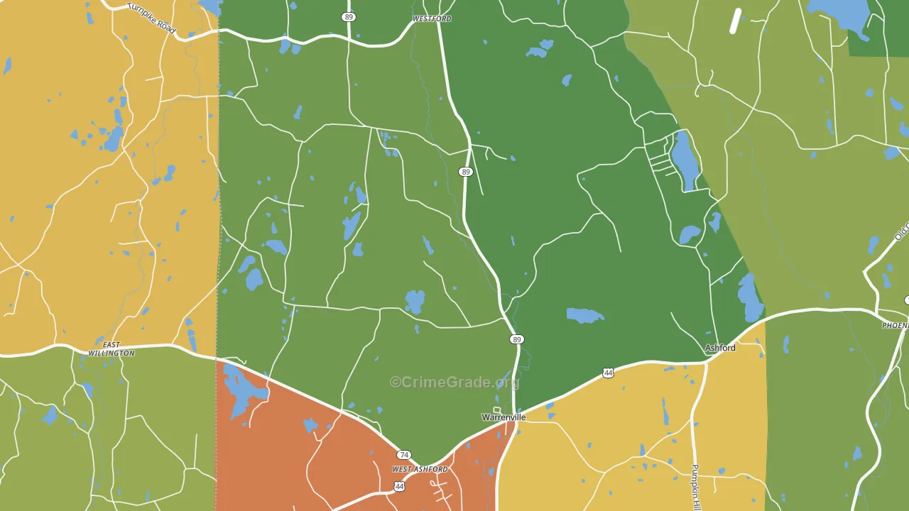 06278, CT Map of Theft Rates