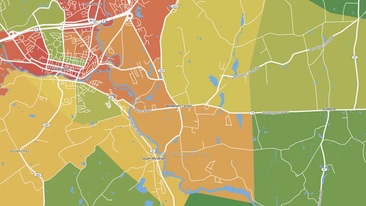06280, CT Map of Theft Rates