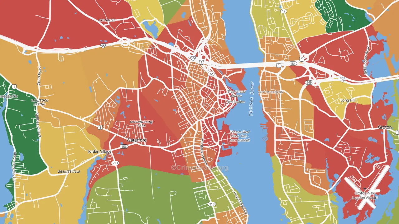06320, CT Map of Theft Rates