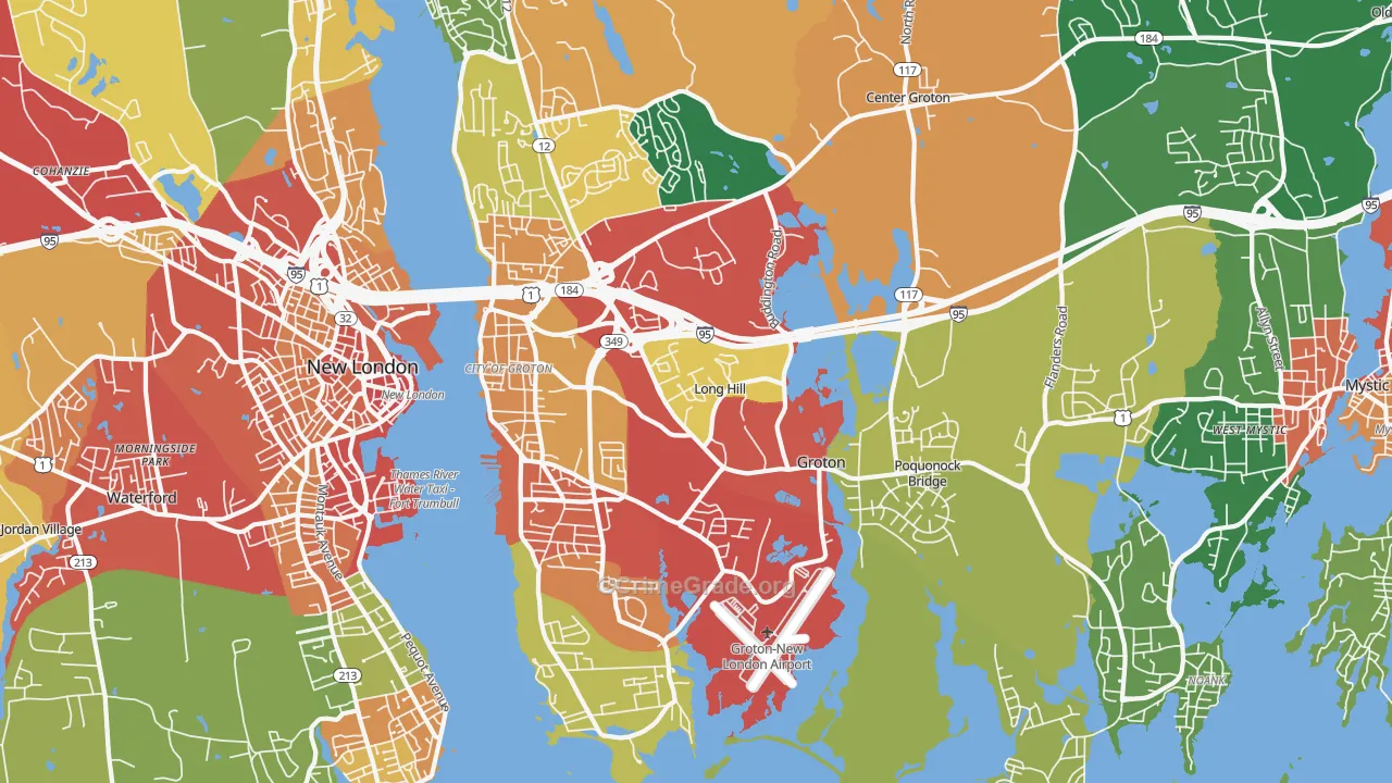 06340, CT Map of Theft Rates