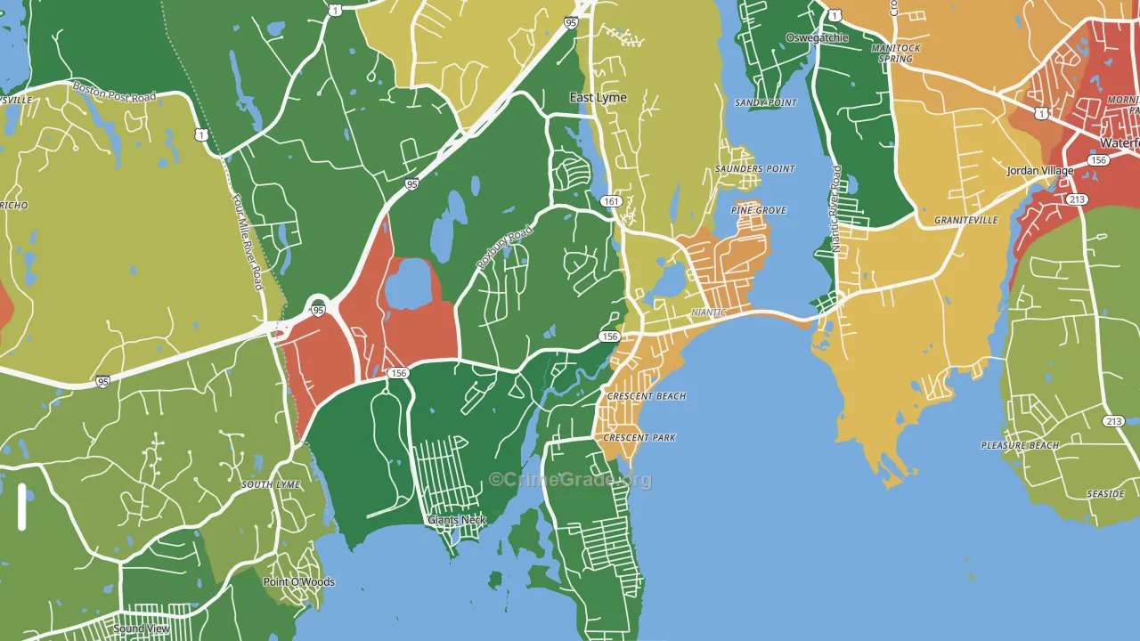 06357, CT Map of Theft Rates