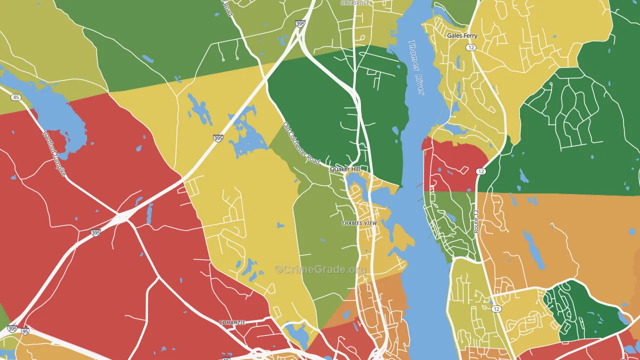 06375, CT Map of Theft Rates