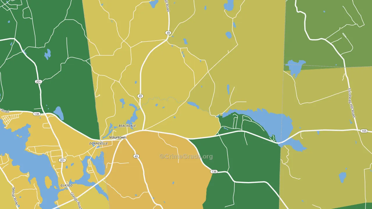 06384, CT Map of Theft Rates