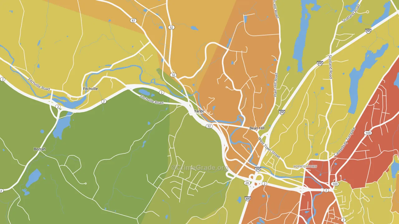 06389, CT Map of Theft Rates