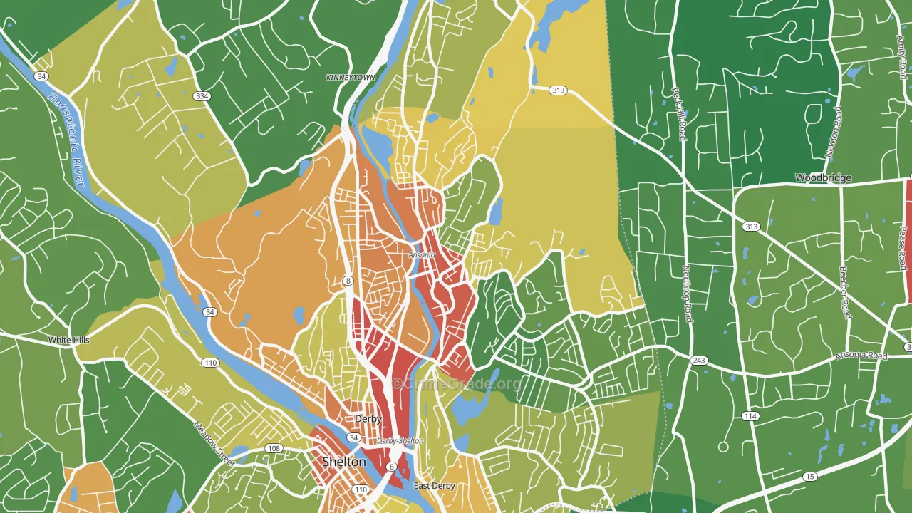 06401, CT Map of Theft Rates