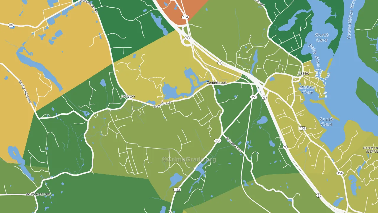 06409, CT Map of Theft Rates