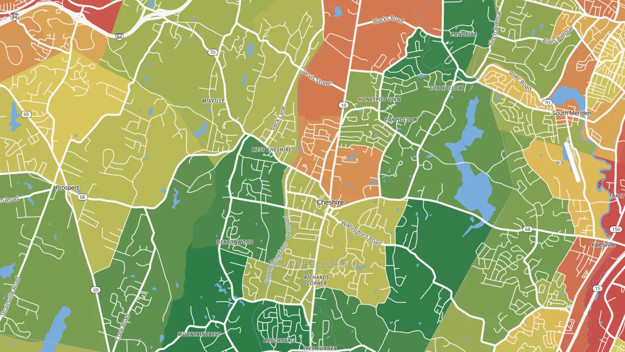 06410, CT Map of Theft Rates