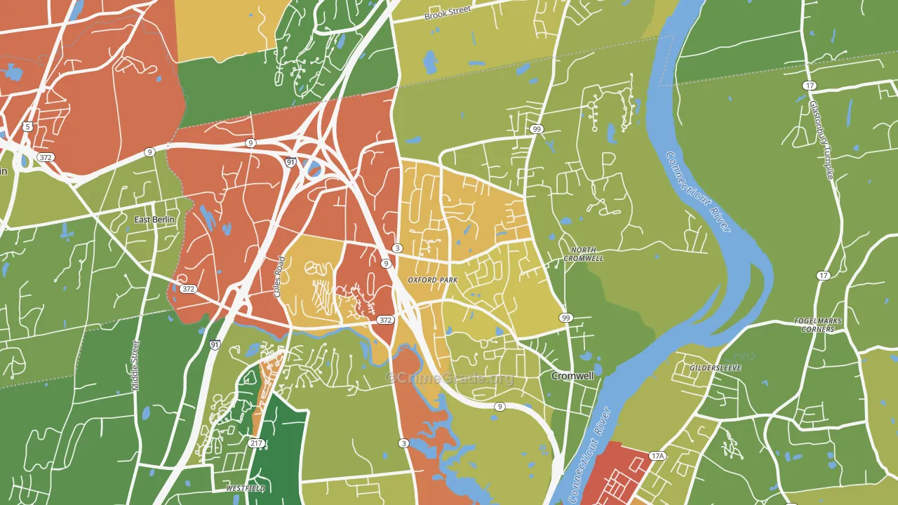 06416, CT Map of Theft Rates
