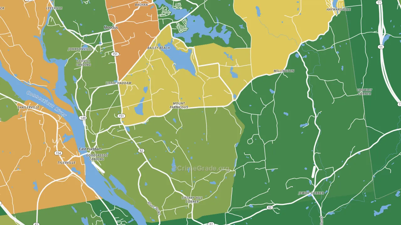 06423, CT Map of Theft Rates