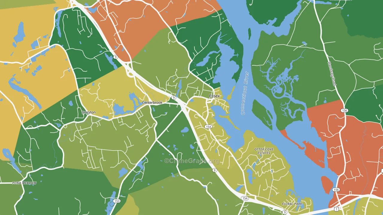 06426, CT Map of Theft Rates