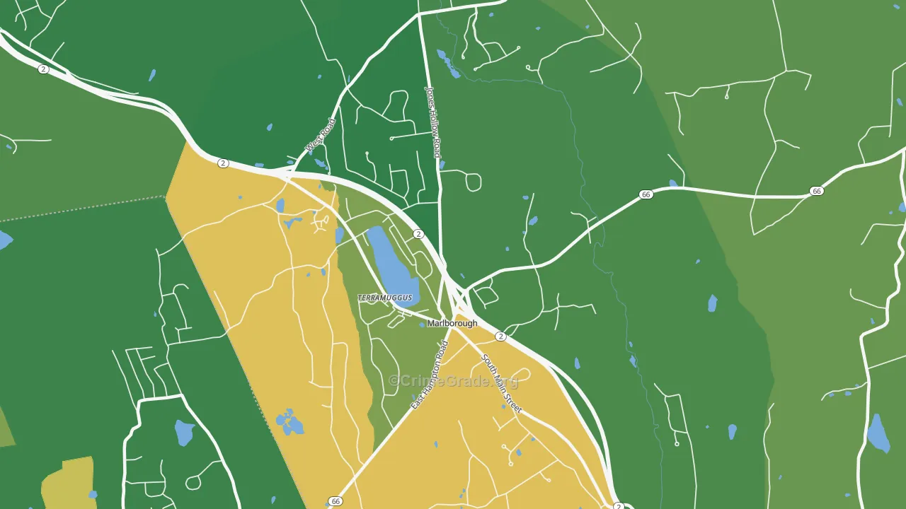 06447, CT Map of Theft Rates