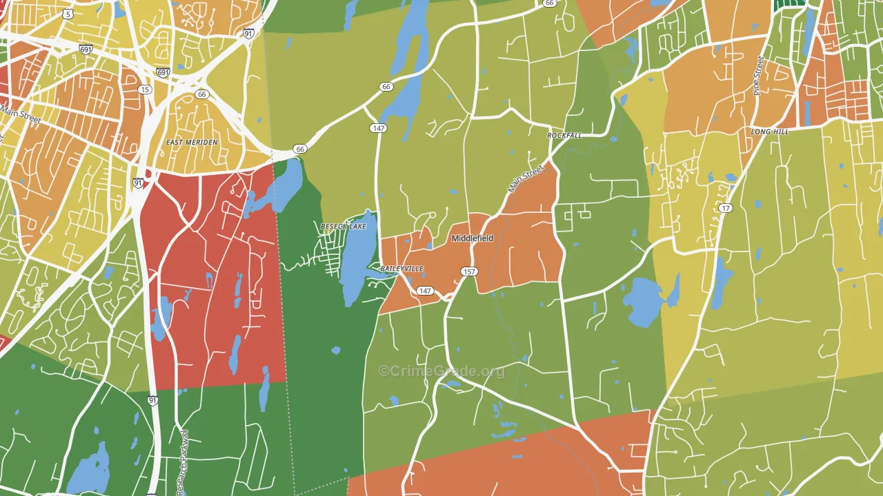 06455, CT Map of Theft Rates