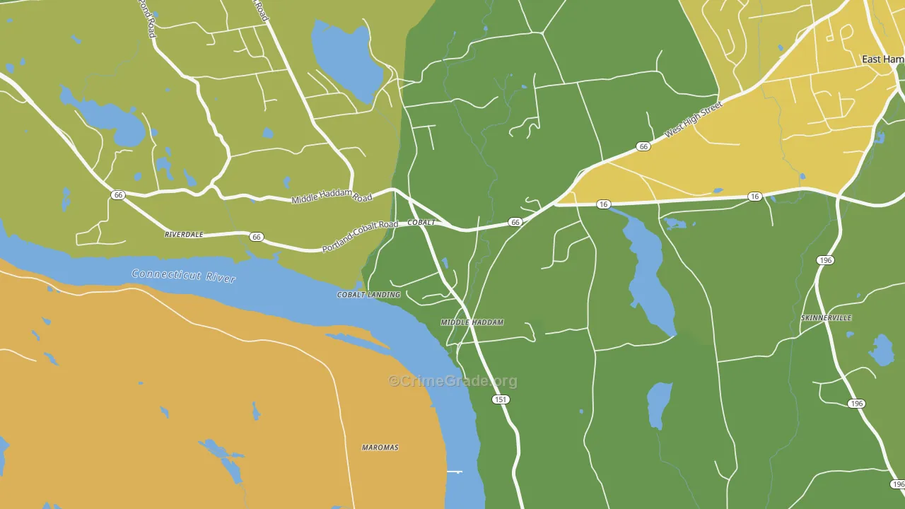 06456, CT Map of Theft Rates