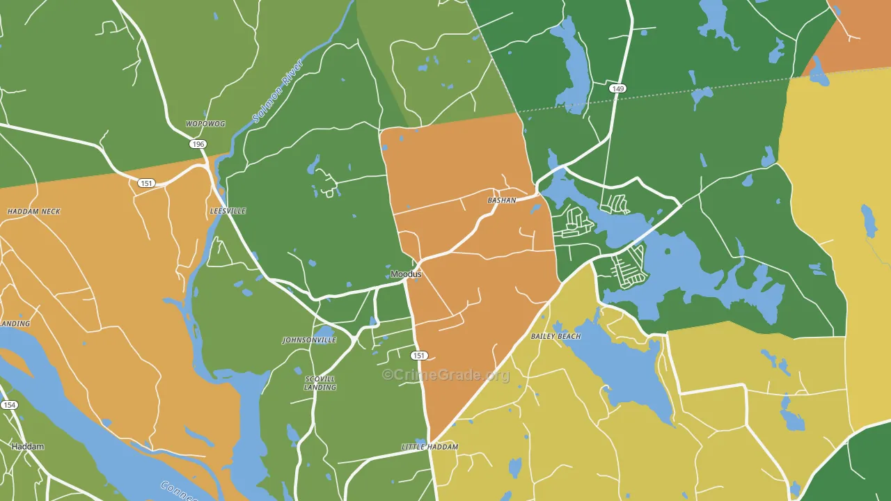 06469, CT Map of Theft Rates
