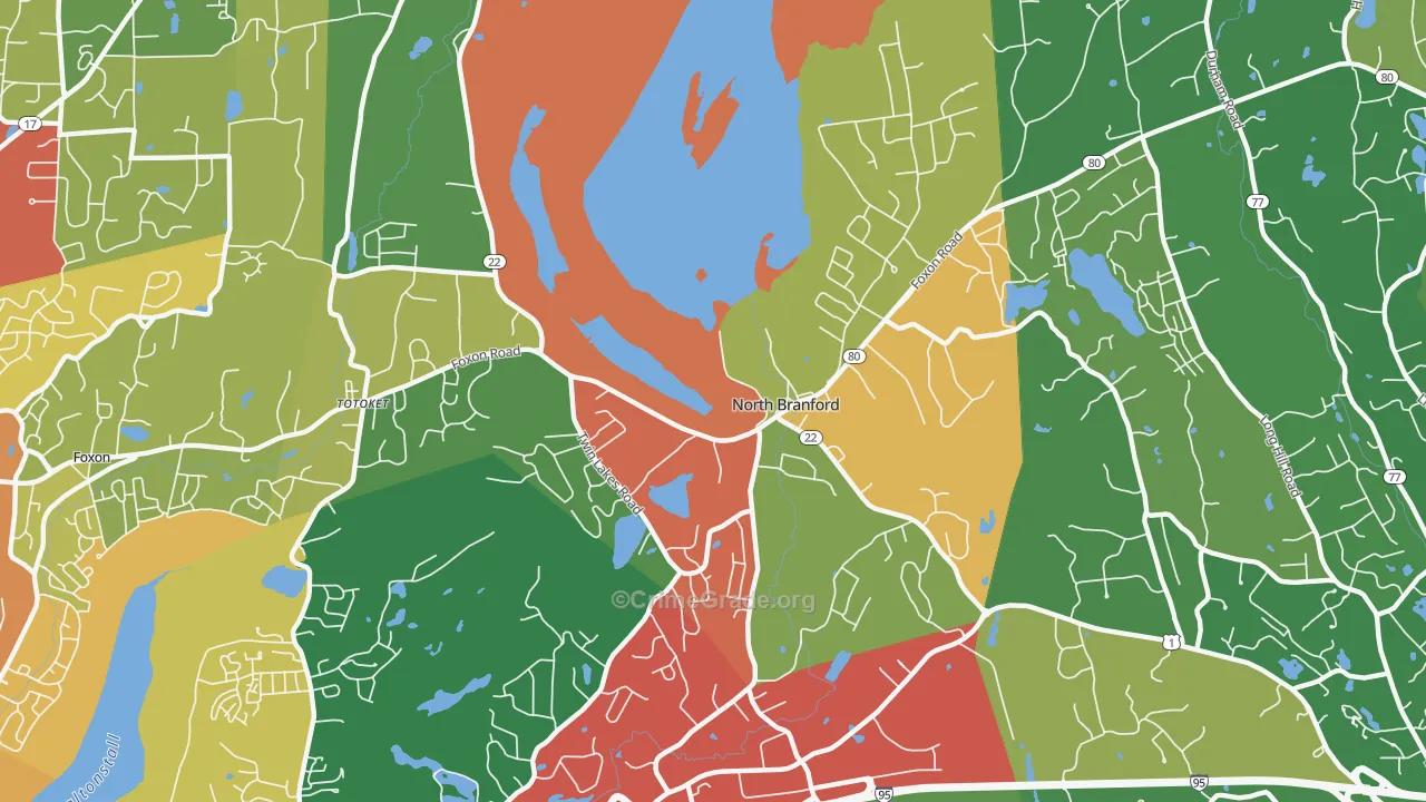 06471, CT Map of Theft Rates