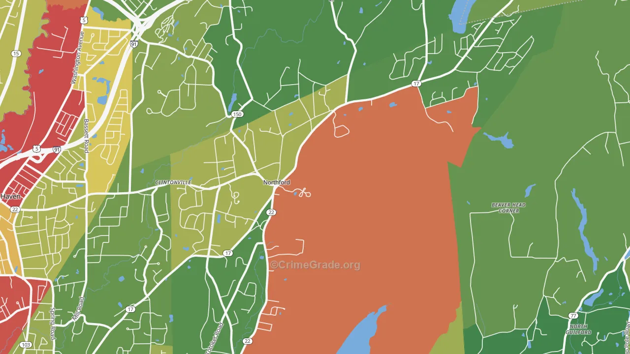 06472, CT Map of Theft Rates
