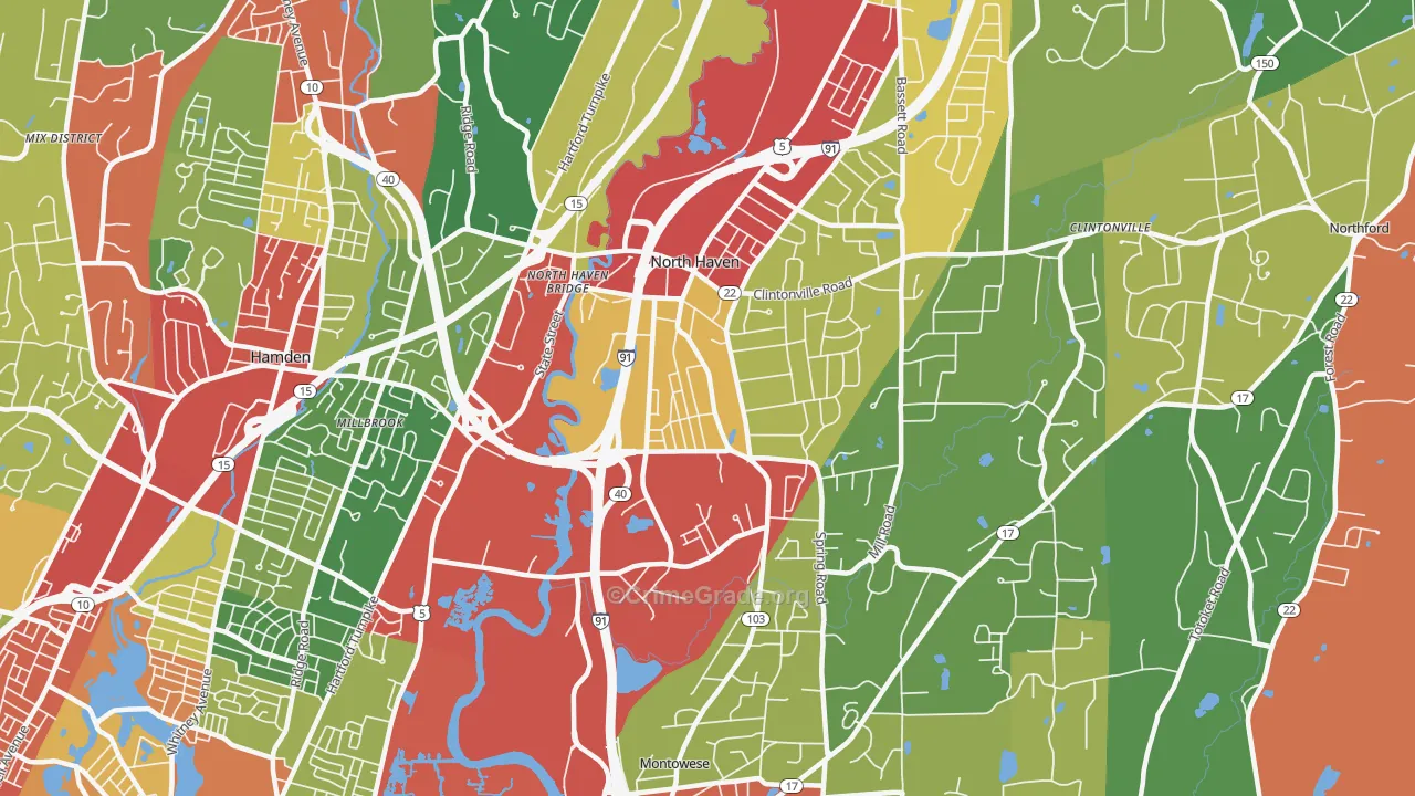 06473, CT Map of Theft Rates