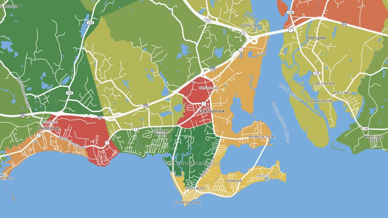 06475, CT Map of Theft Rates