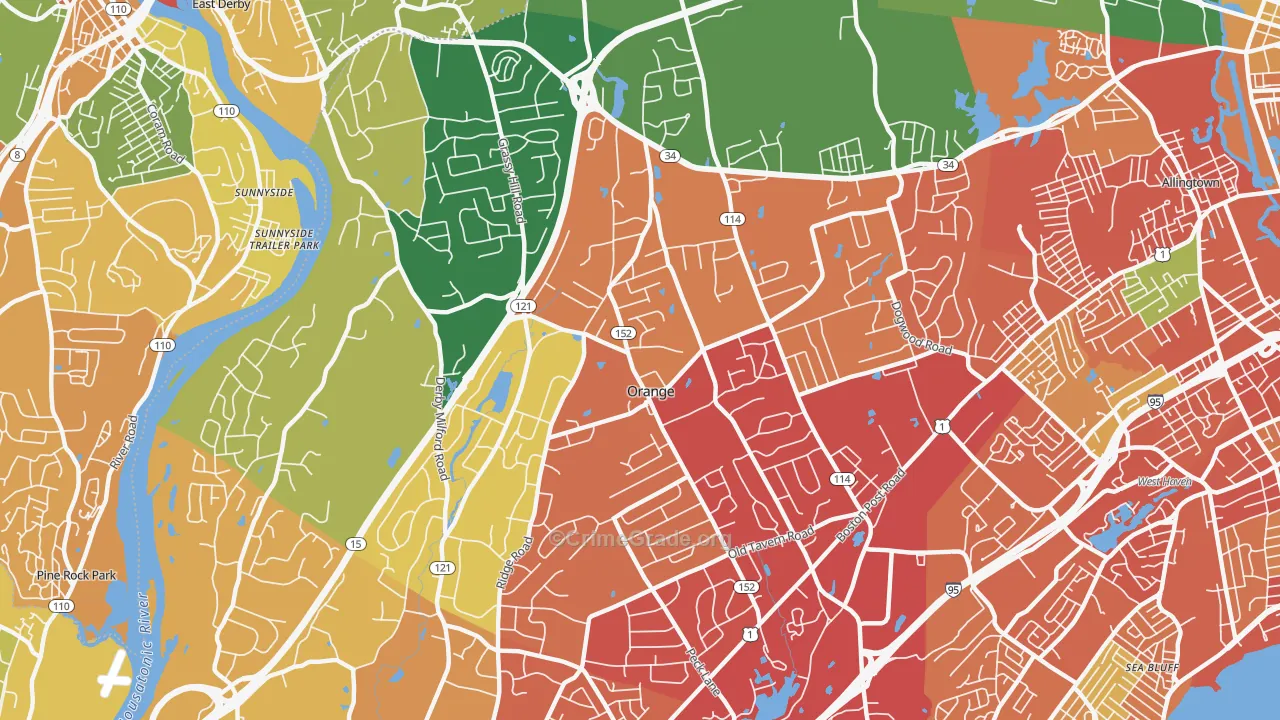 06477, CT Map of Theft Rates