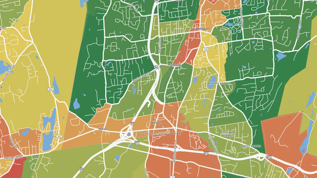 06479, CT Map of Theft Rates