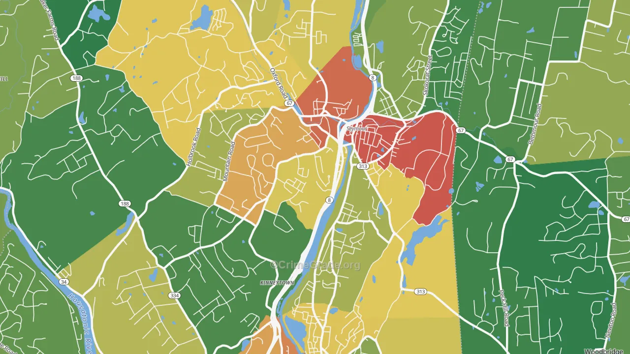 06483, CT Map of Theft Rates