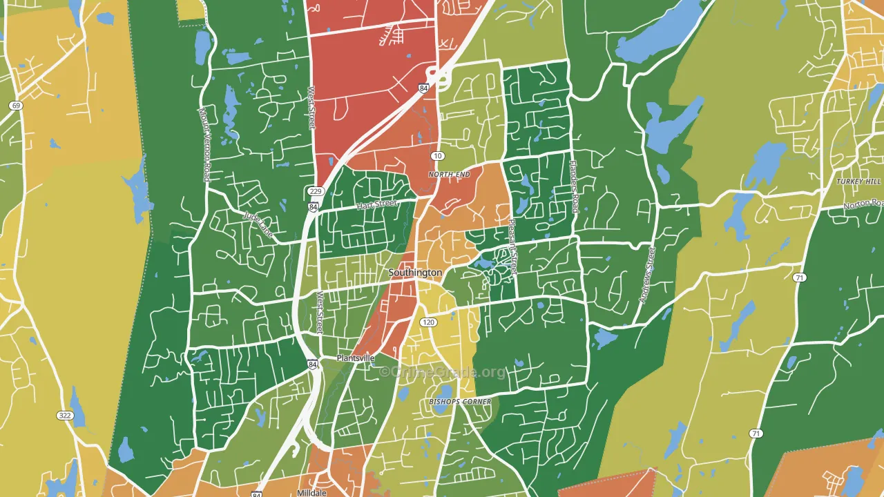 06489, CT Map of Theft Rates