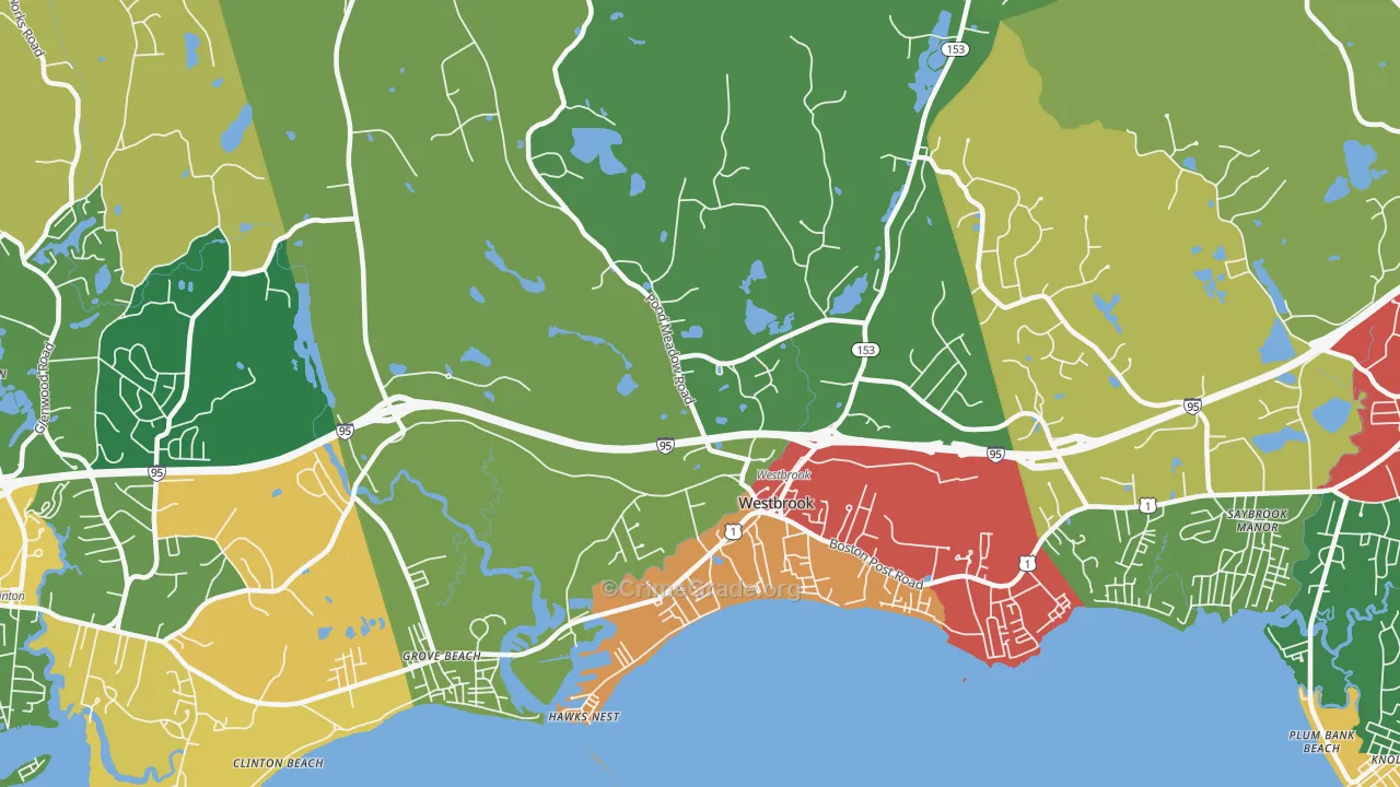 06498, CT Map of Theft Rates