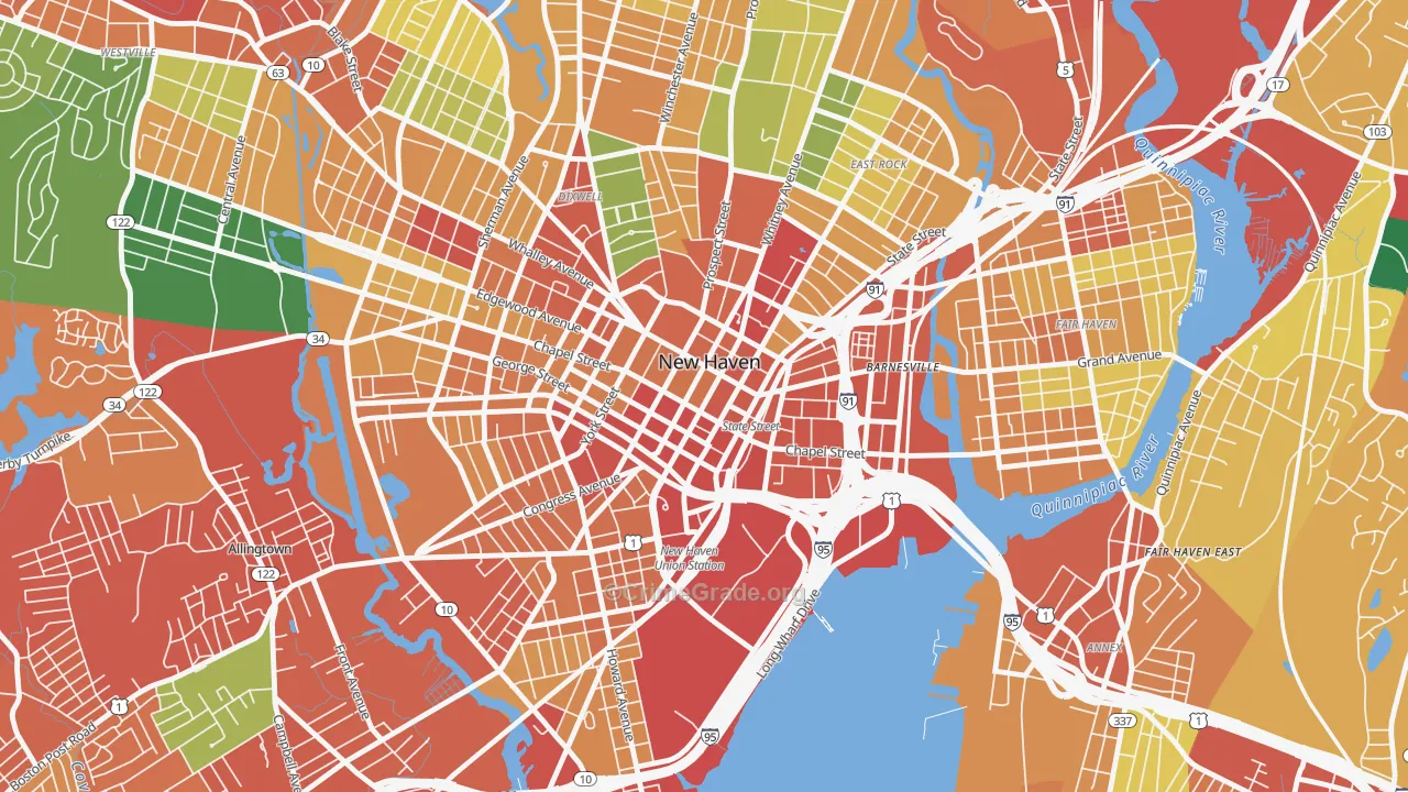 06510, CT Map of Theft Rates