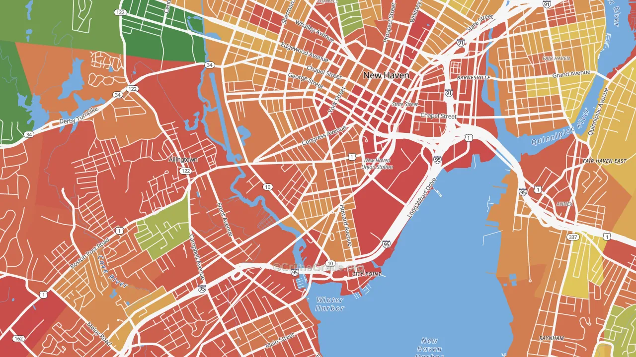 06519, CT Map of Theft Rates