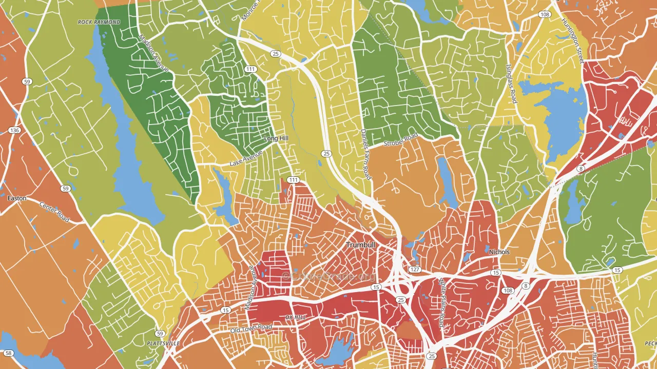 06611, CT Map of Theft Rates