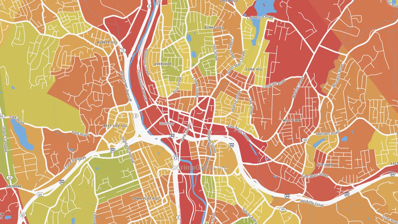 06702, CT Map of Theft Rates