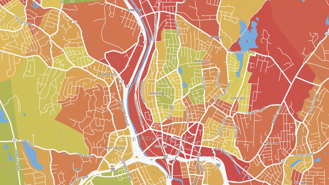 06710, CT Map of Theft Rates