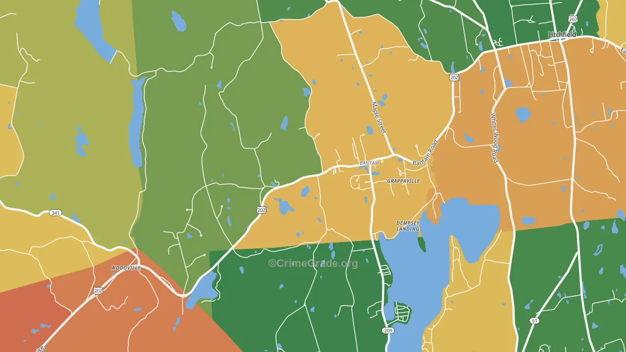 06750, CT Map of Theft Rates