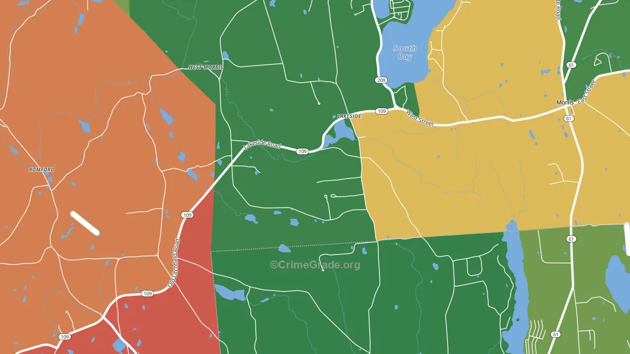 06758, CT Map of Theft Rates