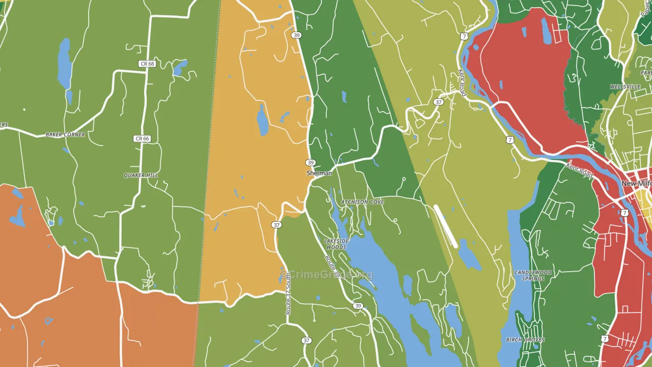 06784, CT Map of Theft Rates