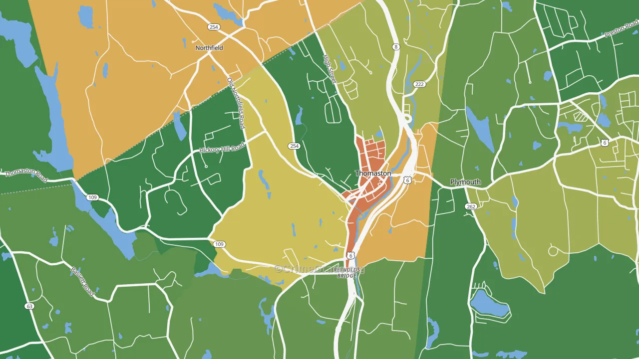 06787, CT Map of Theft Rates