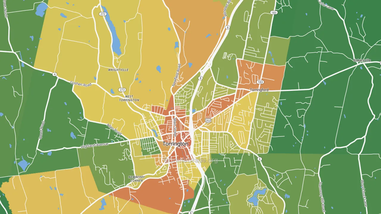 06790, CT Map of Theft Rates