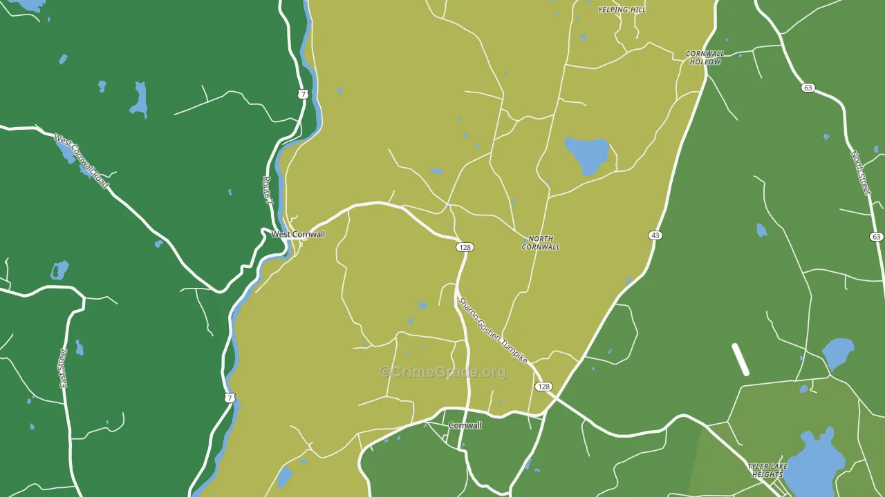 06796, CT Map of Theft Rates