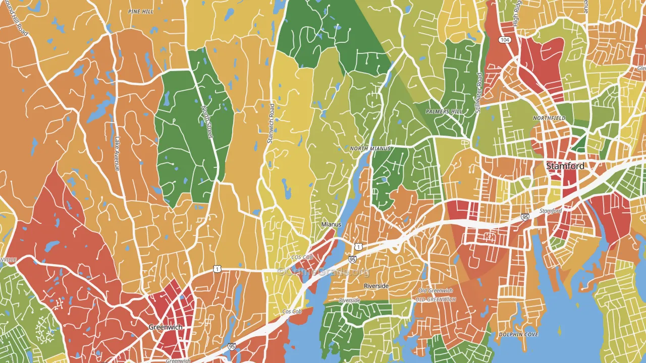06807, CT Map of Theft Rates
