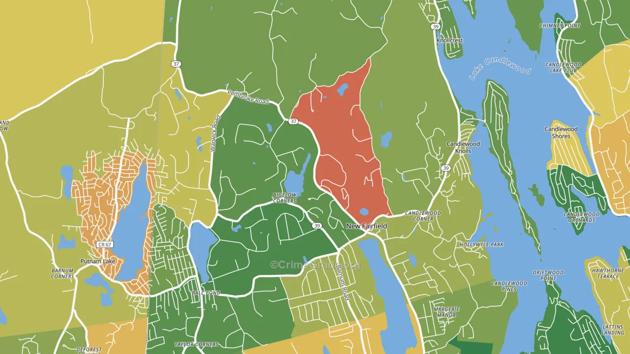 06812, CT Map of Theft Rates