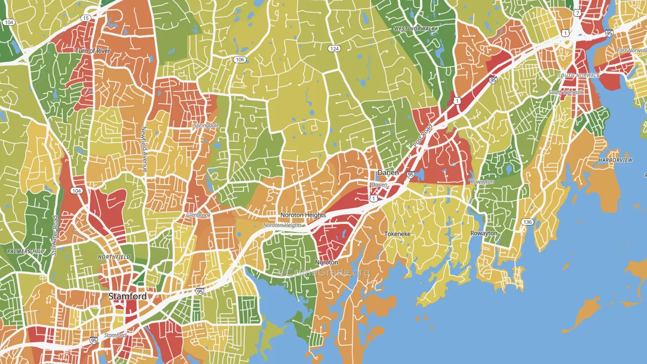 06820, CT Map of Theft Rates