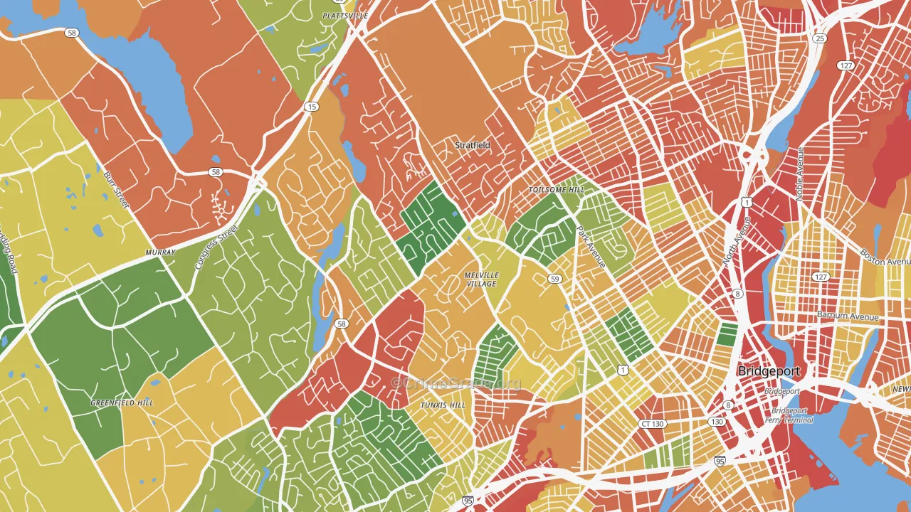 06825, CT Map of Theft Rates