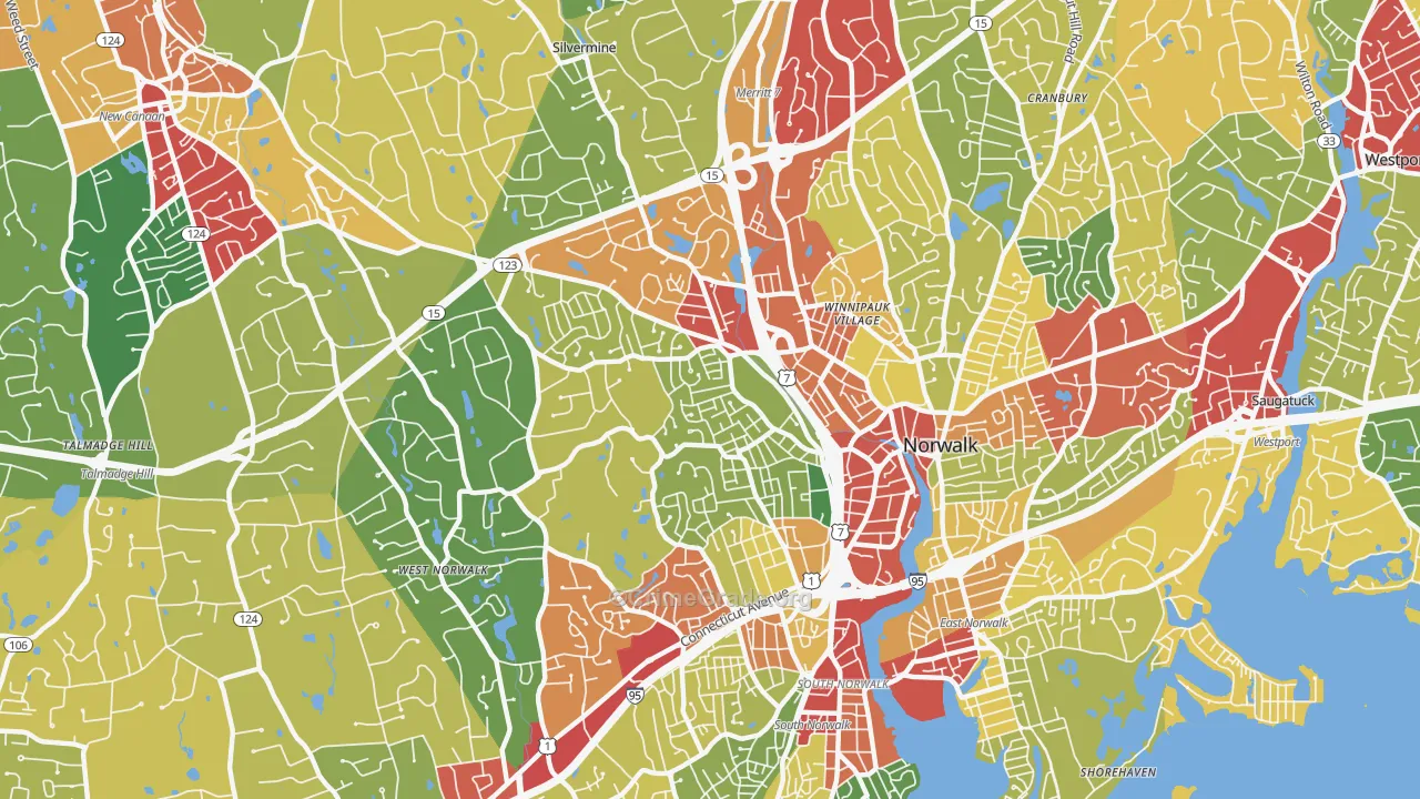 06850, CT Map of Theft Rates